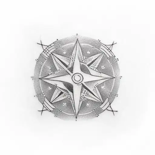 Small Tattoo containing a  memorial to a father that passed away February 1st, 2021. Incorporate a compass, displaying t tattoo design idea