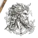 Zeus tattoo design idea