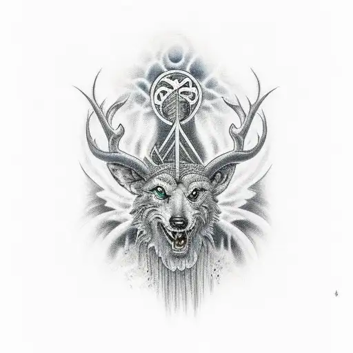 an airies sign that is half god half human demands respect  tattoo design idea