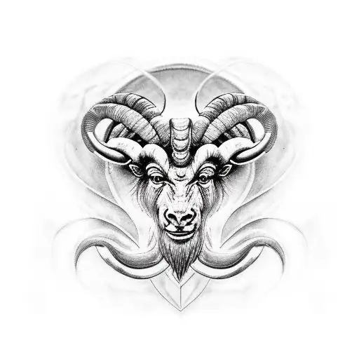 an aries sign that is half god half human demands respect  tattoo design idea