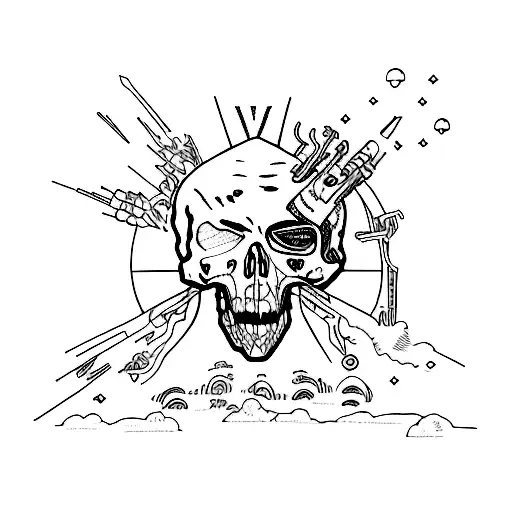death race for love juice wrld  tattoo design idea