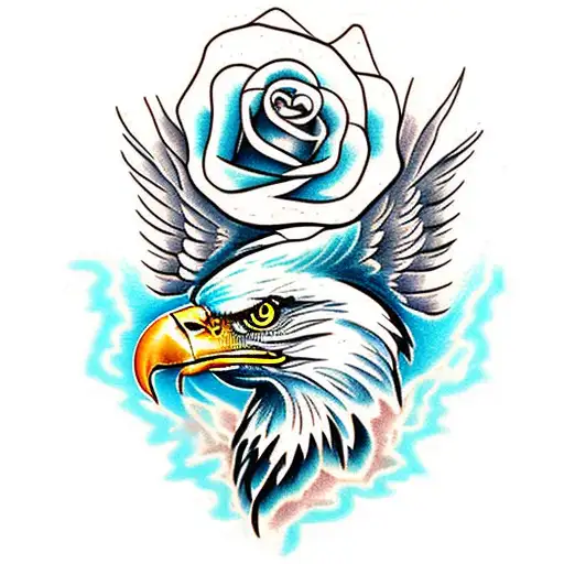 Desert Eagle design with rose i never got to tattoo! #hmc … | Flickr