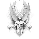 greek god apollo tattoo design idea