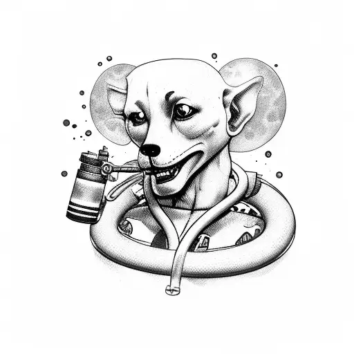 represents firefighter nurse anf science expert  tattoo design idea