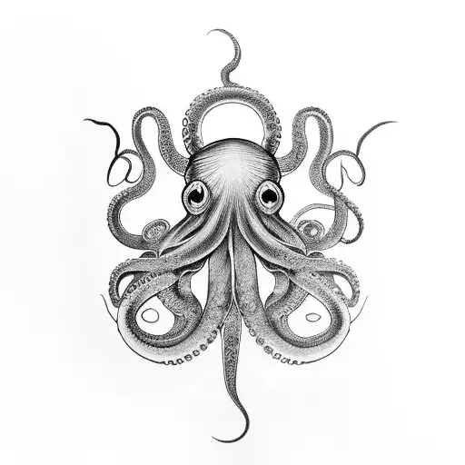 octopus fighting eagle (men's forearm tattoo tattoo design idea