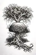 poison tree tattoo design idea