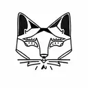 cat with Line Design with Name "Susi"  tattoo design idea