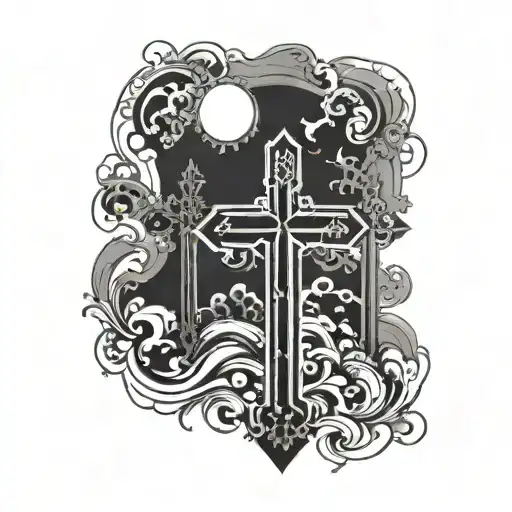 three crosses  tattoo design idea