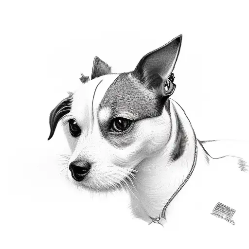 jack russel tattoo design idea
