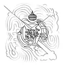 make a creative tattoo using these lyrics as inspiration: "Try to relate in my state." tattoo design idea