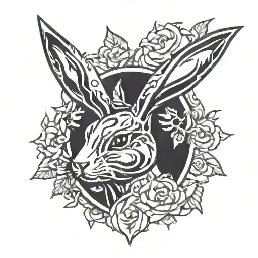 Playboy bunny logo tattoo design idea