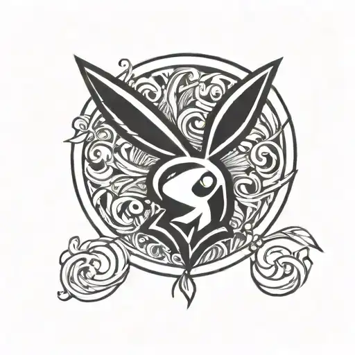 Playboy symbol tattoo design idea