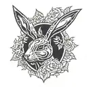 Playboy bunny logo tattoo design idea