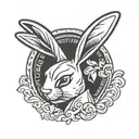Playboy bunny logo tattoo design idea