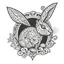 Playboy bunny logo tattoo design idea