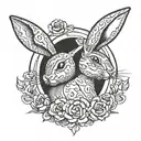 Playboy bunny logo tattoo design idea