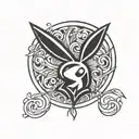 Playboy symbol tattoo design idea