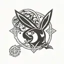 Playboy symbol tattoo design idea