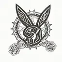 Playboy symbol tattoo design idea