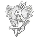 Playboy bunny logo tattoo design idea
