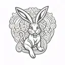 Playboy bunny logo tattoo design idea