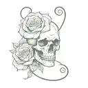 Memento Mori tattoo design idea