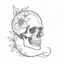 Memento Mori tattoo design idea