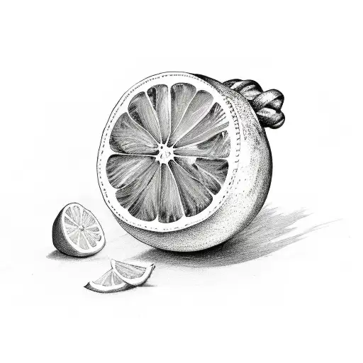Lemon grenade  tattoo design idea
