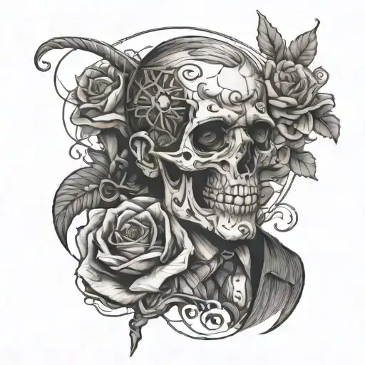 My father was a tailor and he died and I love Interstallar Film I want you to make a tattoo based on this information so tattoo design idea