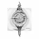 Mnemosyne with number 9  tattoo design idea