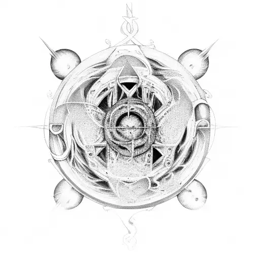 The Web of Wyrd from Norse mythology tattoo design idea