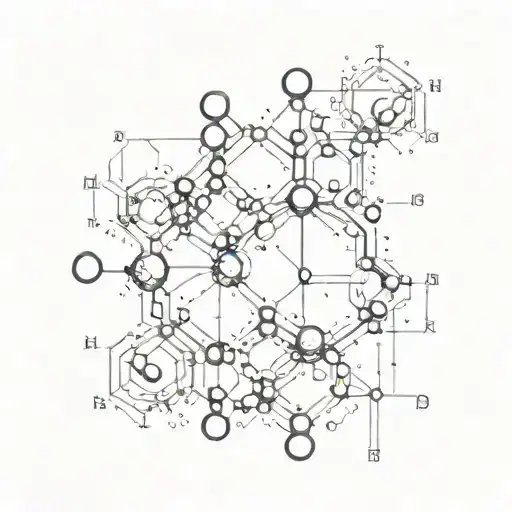 cortisol molecule structure tattoo design idea