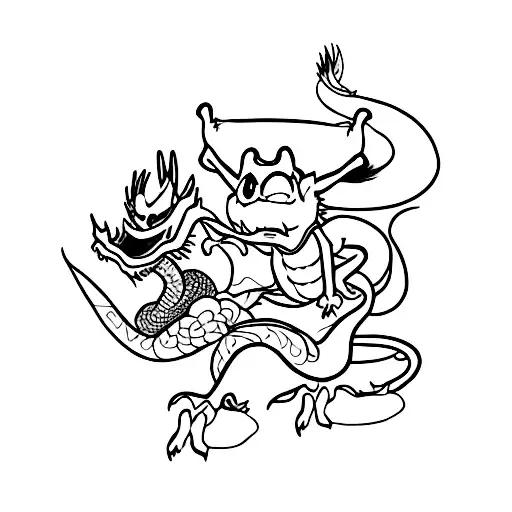 mushu  tattoo design idea