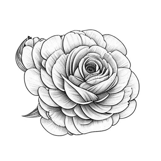 flower sleeve with ranunculus flower, azalea flowers, and tulip flowers  tattoo design idea