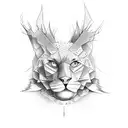 jealousy in technicolour tattoo design idea