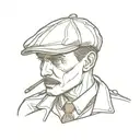 Peaky blinders mark tattoo design idea