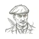 Peaky blinders mark tattoo design idea