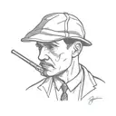 Peaky blinders mark tattoo design idea