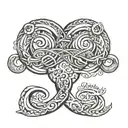 Infinity based tattoo design very Simple and small   with 4 names as Ashok, Uma, vijayashree, sanjay. tattoo design idea