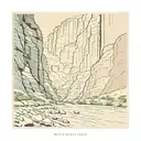 santa elena canyon, big bend national park tattoo design idea