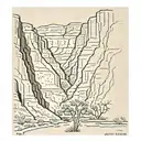 santa elena canyon, big bend national park tattoo design idea