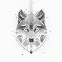 dark forest theme, wolf, text "non timeo umbras" in medieval letters tattoo design idea