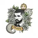 drake lyrics tattoo design idea