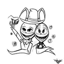 Zero from Nightmare before christmas tattoo design idea