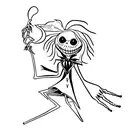 Zero from Nightmare before christmas tattoo design idea