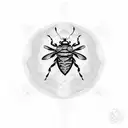 basic celtic bee, no shading tattoo design idea