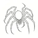 spider crawling tattoo design idea
