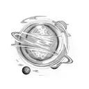 planets align tattoo design idea