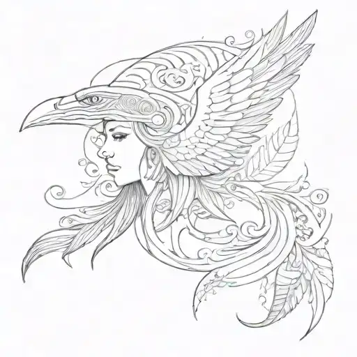 free spirit tattoo design idea