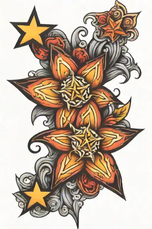 Tara means Star tattoo design idea